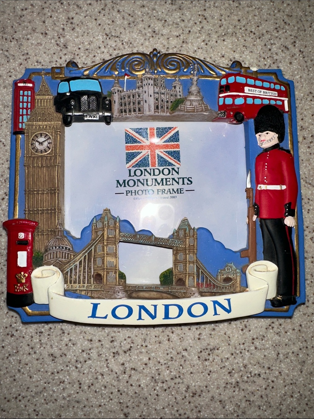 London, England UK Monuments Decorative Photo Frame - Blue & Red